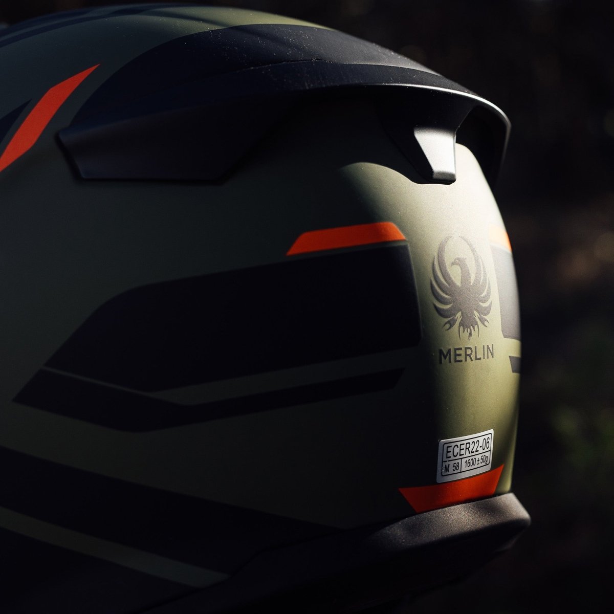 Merlin Torres Adventure Helmet in Block Matt Green