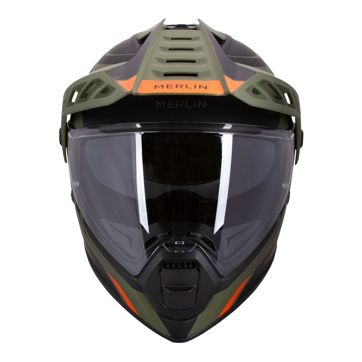 Merlin Torres Adventure Helmet in Block Matt Green