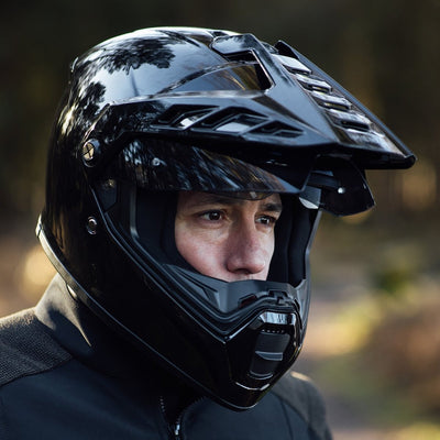 Merlin Torres Adventure Helmet in Gloss Black