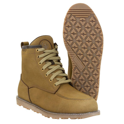 Merlin Worker Moc Toe Waterproof Boot Olive | Motorcycle Boots