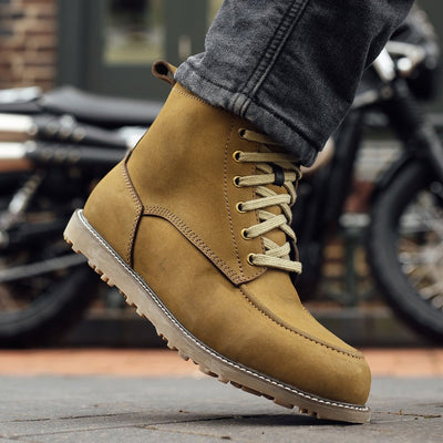 Merlin Worker Moc Toe Waterproof Boot Olive | Motorcycle Boots