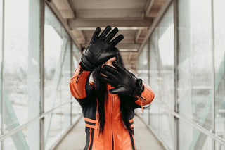 MotoGirl Amina Gloves Black - available at Veloce Club