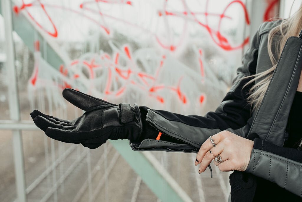 MotoGirl Amina Gloves Black - available at Veloce Club