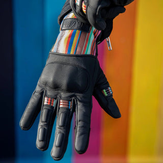 MotoGirl Bessie Gloves in Stripe - available at Veloce Club