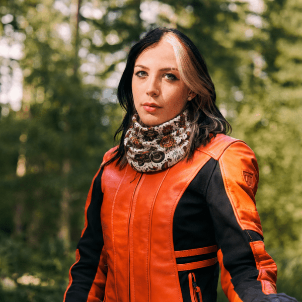 MotoGirl Bikes N' Roses Ladies Motorcycle Neck Tube