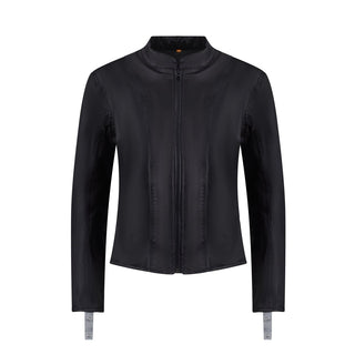 MotoGirl Bonnie Jacket in Black - available at Veloce Club
