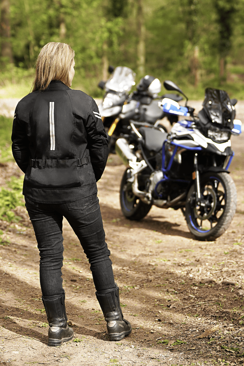 MotoGirl Bonnie Jacket in Black - available at Veloce Club