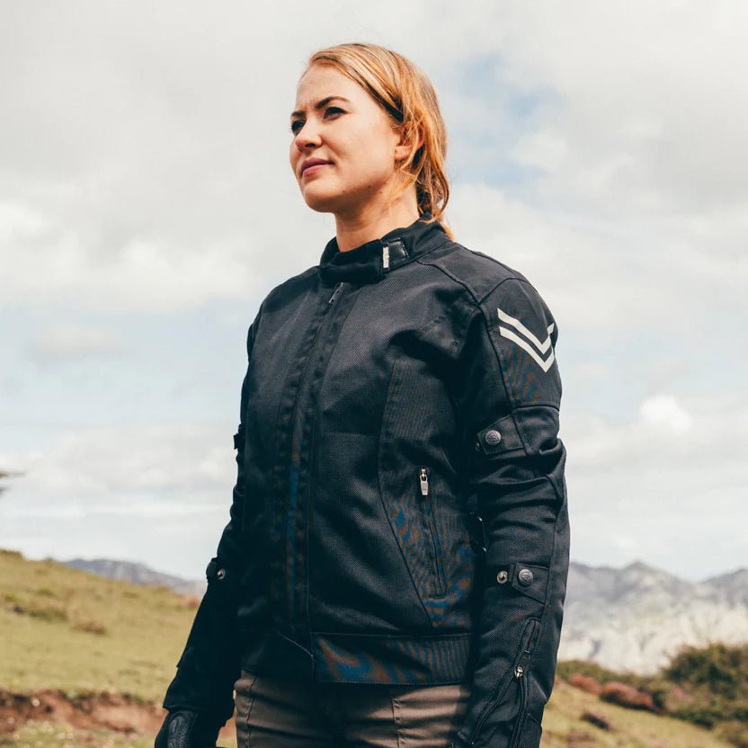 MotoGirl Bonnie Jacket in Black | Veloce Club