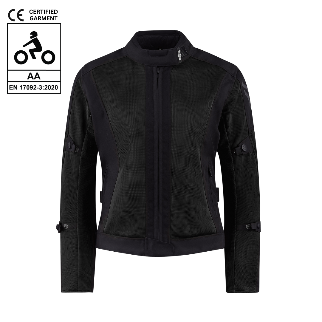 MotoGirl Bonnie Jacket in Black - available at Veloce Club