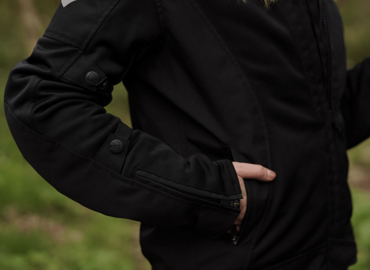 MotoGirl Bonnie Jacket in Black - available at Veloce Club