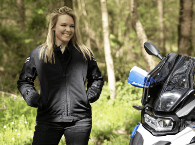 MotoGirl Bonnie Jacket in Black - available at Veloce Club