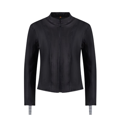MotoGirl Bonnie Jacket Matte Gold - available at Veloce Club