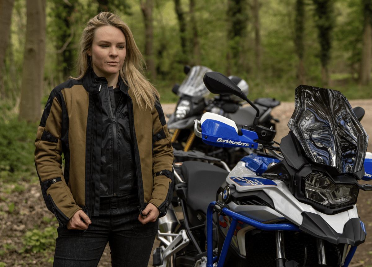 MotoGirl Bonnie Jacket Matte Gold - available at Veloce Club