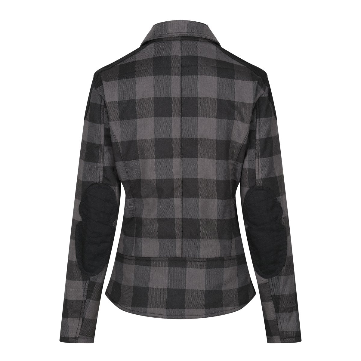 MotoGirl Jessie Flannel Jacket in Grey