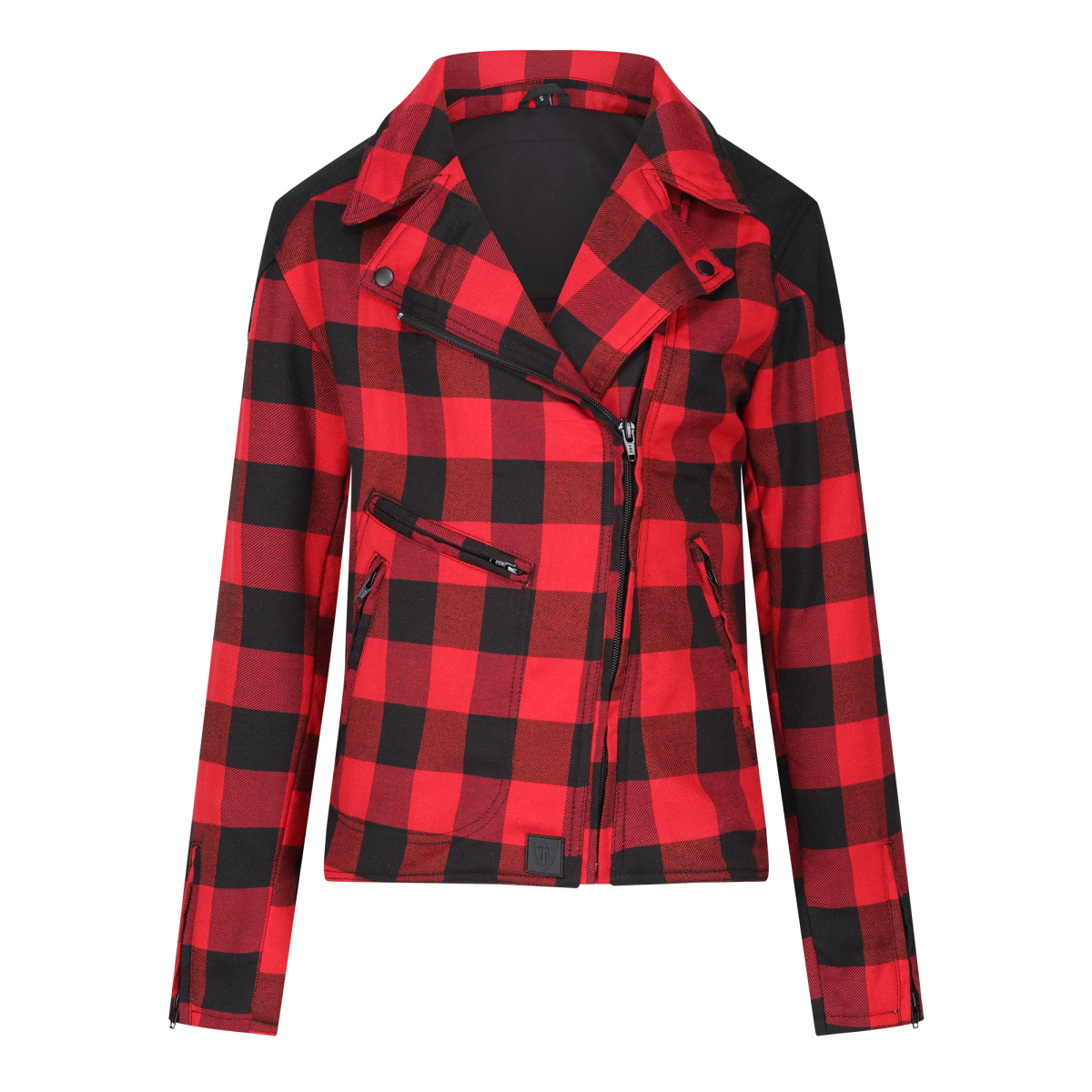 MotoGirl Jessie Flannel Jacket in Red