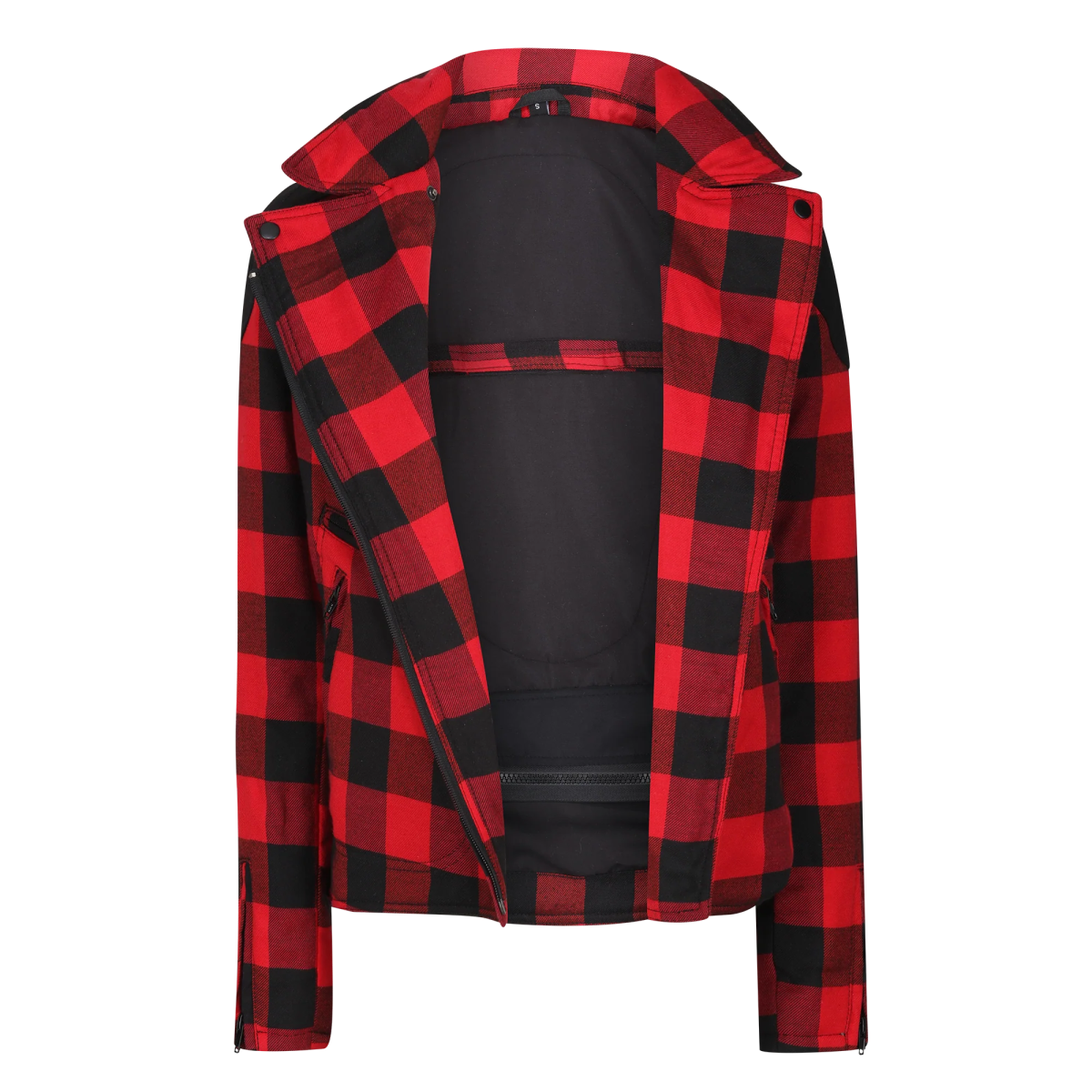 MotoGirl Jessie Flannel Jacket in Red