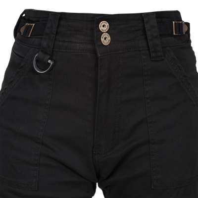 MotoGirl Lara Cargo trousers in Black
