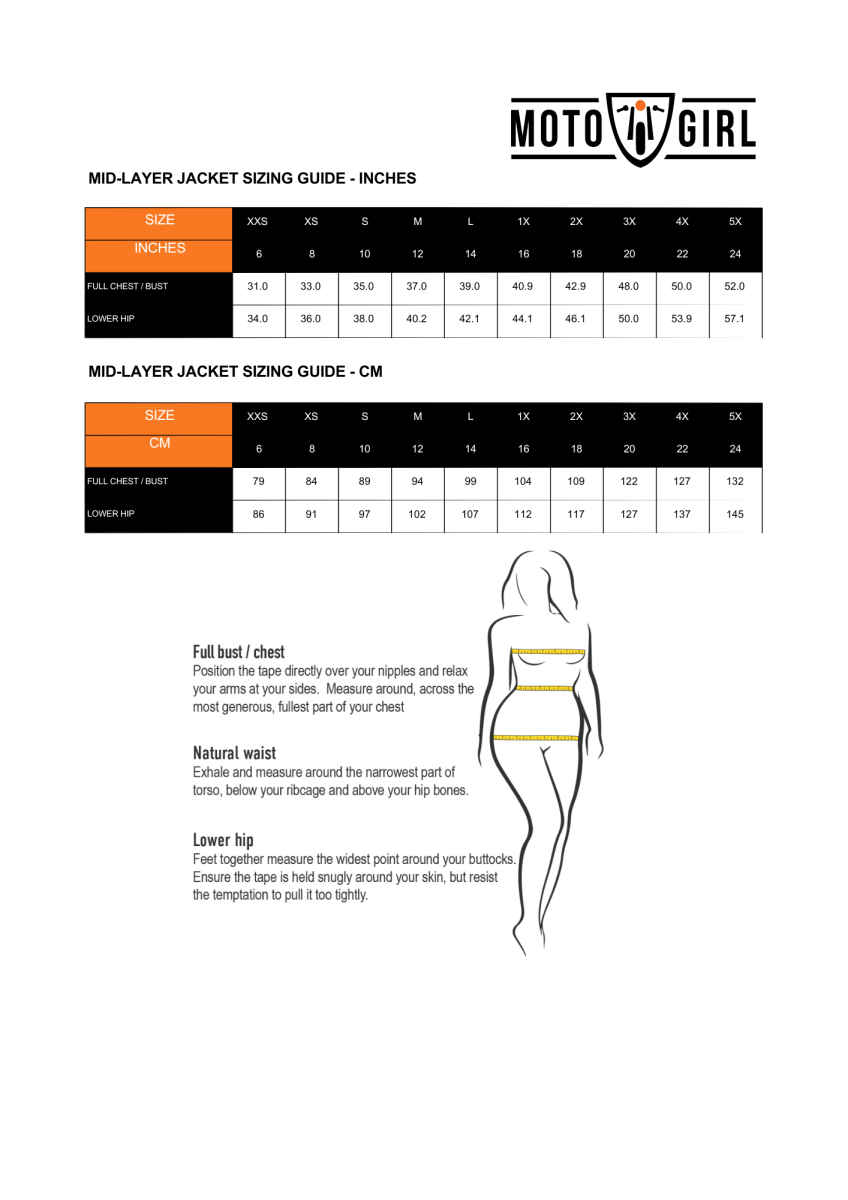 MotoGirl Mid - Layer Jacket - available at Veloce Club