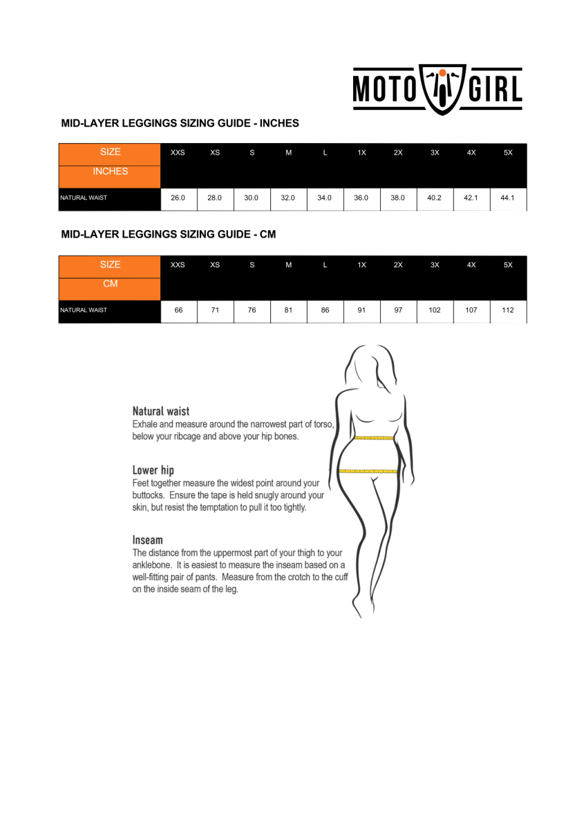 MotoGirl Mid - Layer Leggings - available at Veloce Club