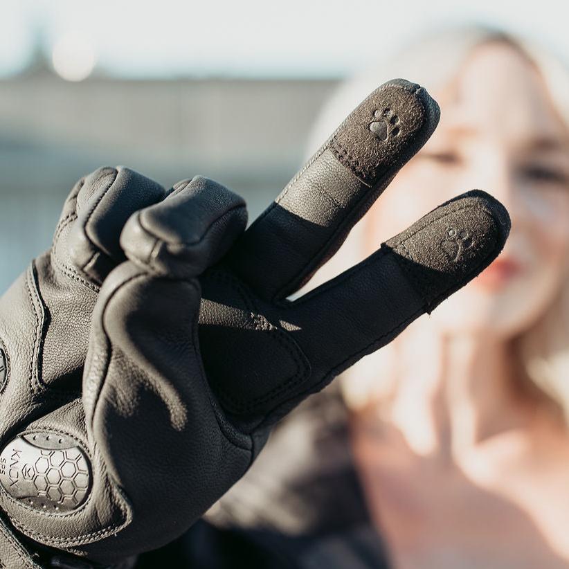 MotoGirl Nandi Gloves in Black