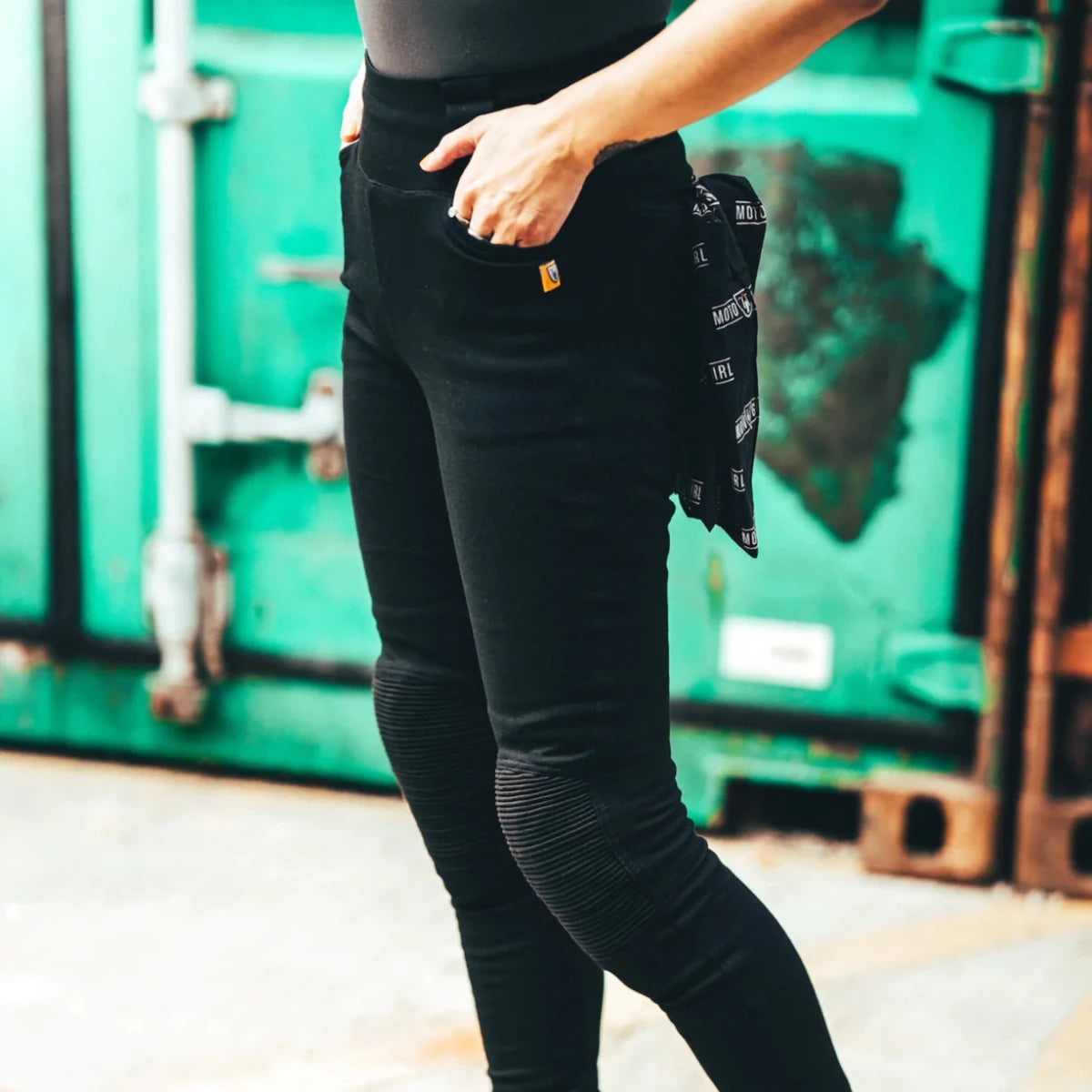 MotoGirl Ribbed Leggings | Veloce Club
