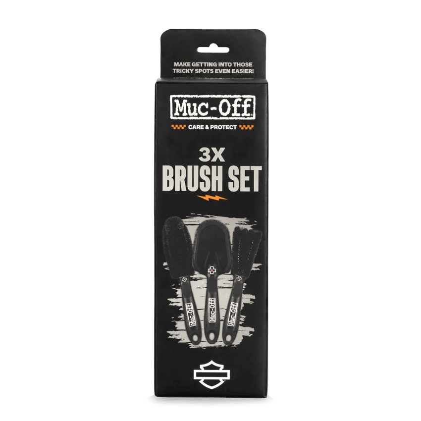 Muc-Off 3 Premium Motorcycle Brush Set  | Veloce Club