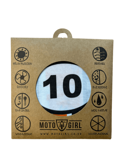 MotoGirl Moto 10 Neck Tube available at Veloce Club