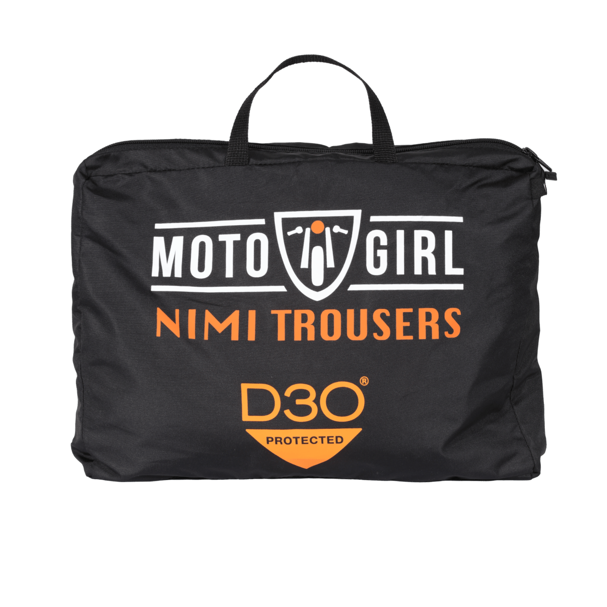 MotoGirl Nimi Zip Trousers in Black available at Veloce Club