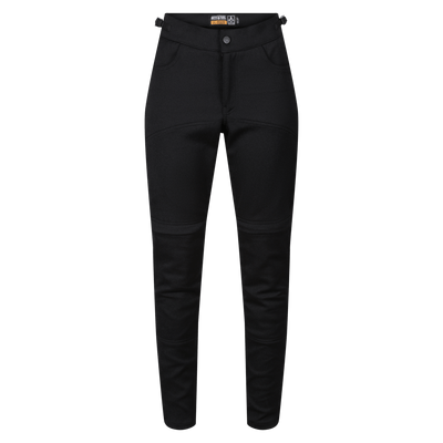 MotoGirl Nimi Zip Trousers in Black available at Veloce Club