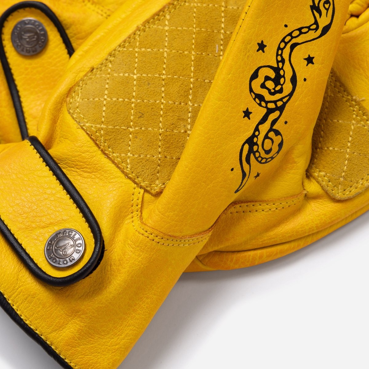 Macleod Motor Co Outlaw Motorcycle Gloves Mustard | Veloce Club