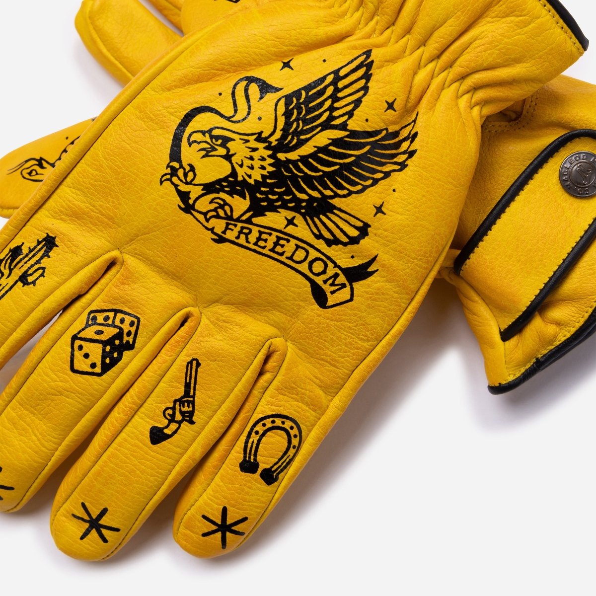 Macleod Motor Co Outlaw Motorcycle Gloves Mustard | Veloce Club