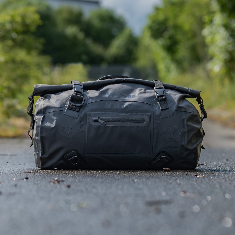 Oxford Aqua T-50 Roll Bag in Black available at Veloce Club