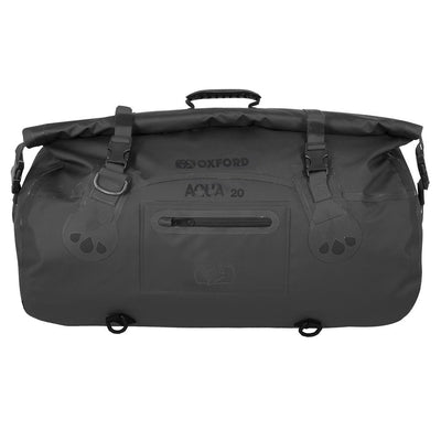 Oxford Aqua T-50 Roll Bag in Black available at Veloce Club