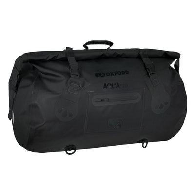 Oxford Aqua T-50 Roll Bag in Black available at Veloce Club