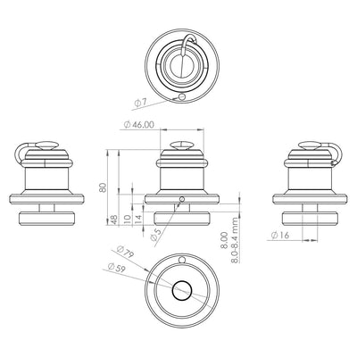 Oxford Beast Motorcycle Disc Lock- available at Veloce Club