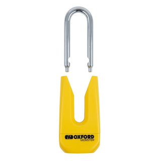 Oxford Monster 11mm Disc Lock in Yellow - available at Veloce Club