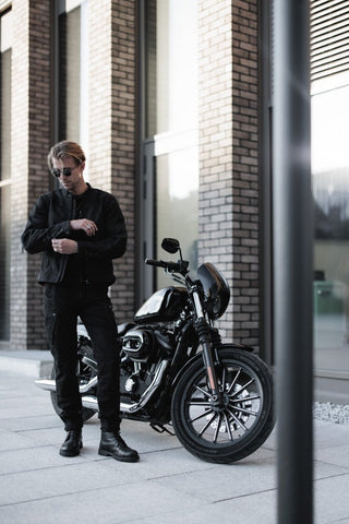 Pando Moto Air Tate Jacket in Black - available at Veloce Club