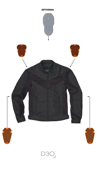 Pando Moto Air Tate Jacket - Black | Veloce Club