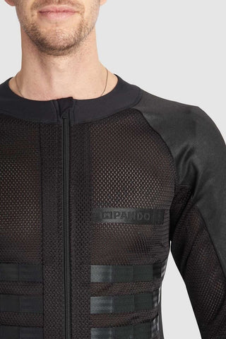 Pando Moto COMMANDO UH BLACK Men’s Light - Weight Motorcycle Jacket - available at Veloce Club