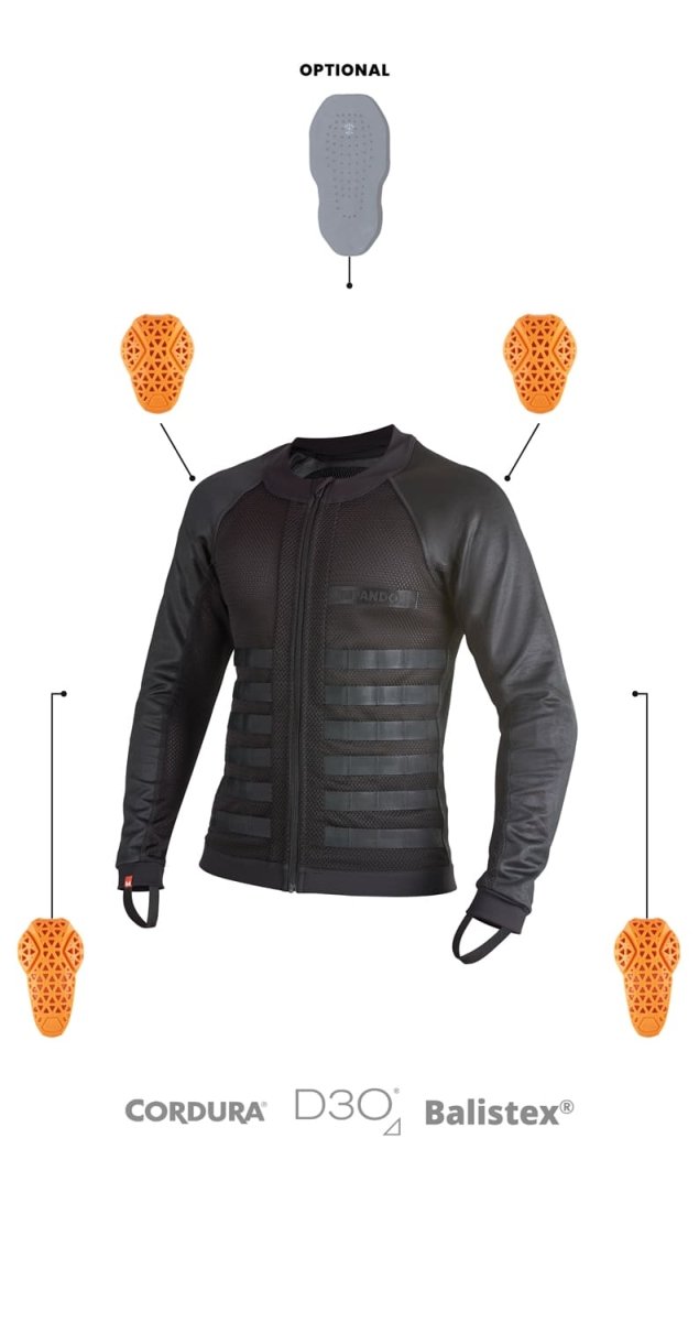 Pando Moto Commando UH Jacket - Black | Veloce Club