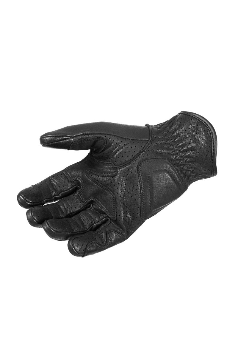 Pando Moto Ivy Leather Summer Motorcycle Gloves - Black | Veloce Club