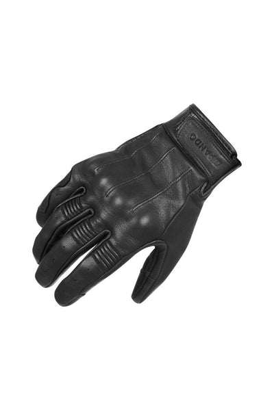 Pando Moto Ivy Leather Summer Motorcycle Gloves - Black | Veloce Club