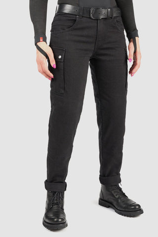 Pando Moto Mila Cargo – Motorcycle Jeans for Women with Chino Style Cordura® - available at Veloce Club