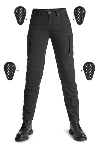 Pando Moto Mila Cargo – Motorcycle Jeans for Women with Chino Style Cordura® - available at Veloce Club