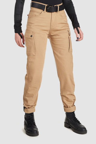 Pando Moto Mila Cargo – Motorcycle Jeans for Women with Chino Style Cordura® - available at Veloce Club