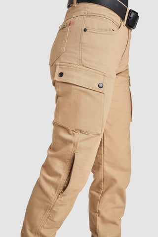Pando Moto Mila Cargo – Motorcycle Jeans for Women with Chino Style Cordura® - available at Veloce Club