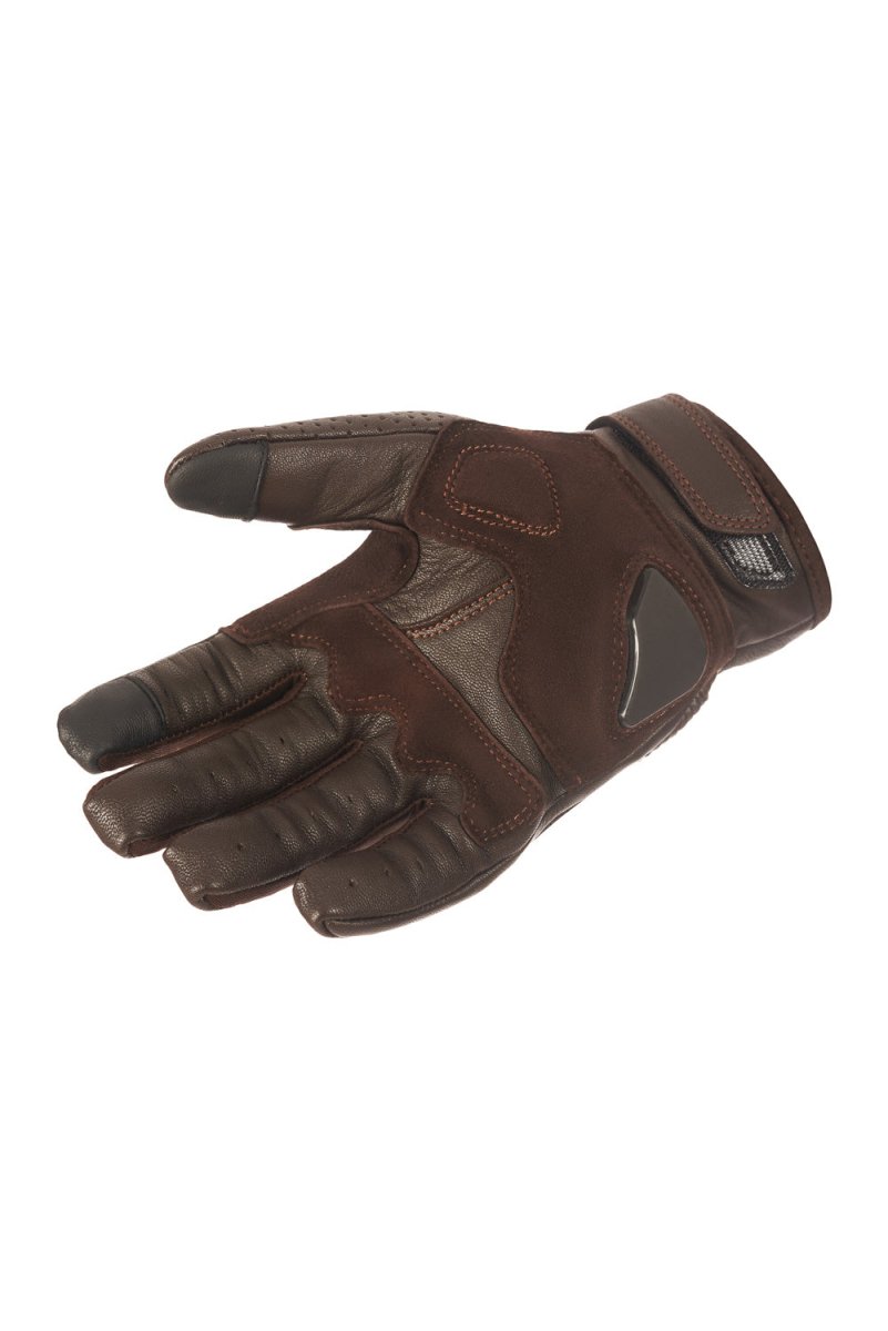 Pando Moto Onyx 02 Gloves - Brown | Veloce Club
