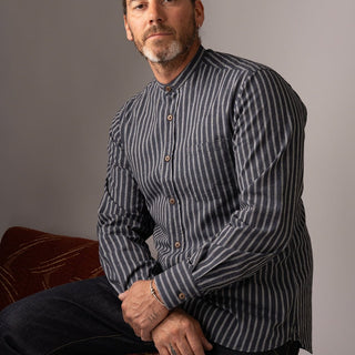 Pike Brothers 1923 Buccanoy Shirt Beppu Blue - available at Veloce Club