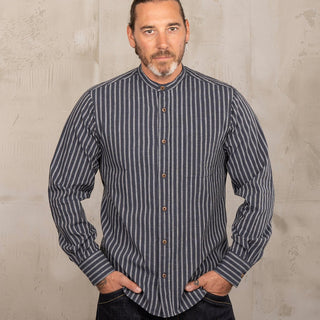 Pike Brothers 1923 Buccanoy Shirt Beppu Blue - available at Veloce Club