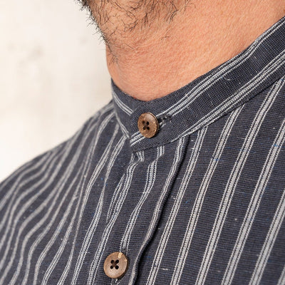 Pike Brothers 1923 Buccanoy Shirt Beppu Blue - available at Veloce Club